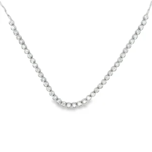 Round Diamond Rivière Necklace