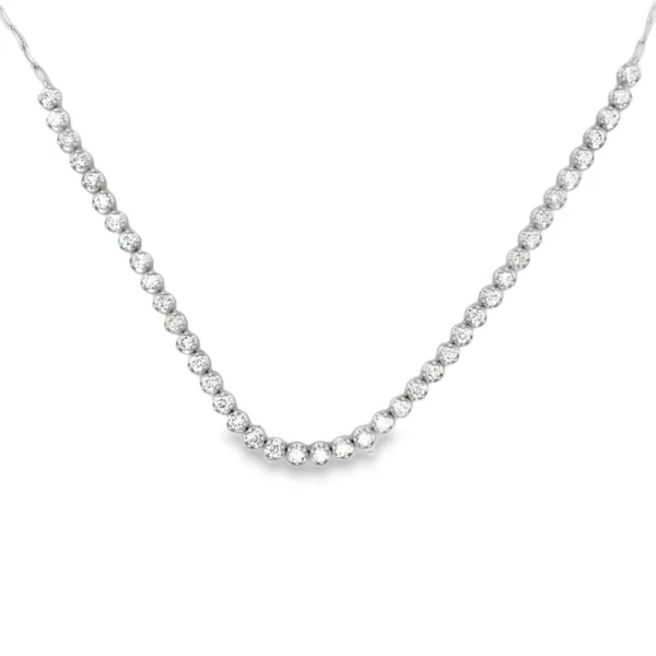 Round Diamond Rivière Necklace