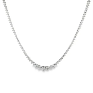 Graduated Diamond Tennis Necklace