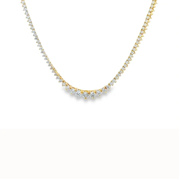 Graduated Diamond Tennis Necklace