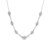 Diamond Cluster Station Necklace