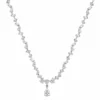 Pear Diamond Drop Necklace