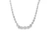 Pear Diamond Tennis Necklace