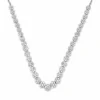 Diamond Cluster Riviera Necklace