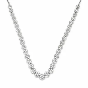 Diamond Cluster Riviera Necklace