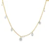 Dangle Diamond Station Necklace