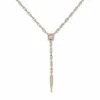 Diamond Y Drop Necklace