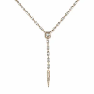 Diamond Y Drop Necklace