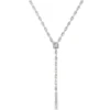 Diamond Y-Necklace Statement Piece