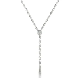 Diamond Y-Necklace Statement Piece