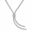 Baguette Diamond Lariat Necklace