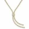 Baguette Diamond Lariat Necklace