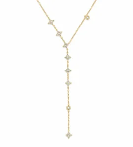 Diamond Starburst Y Necklace