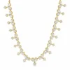 Pear Cluster Diamond Necklace