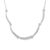 Curved Diamond Bar Necklace