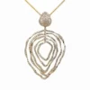 Pave Diamond Layered Pendant Necklace