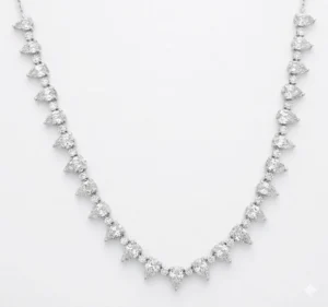 Pear Diamond Tennis Necklace