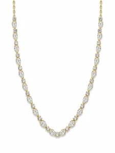 Marquise Diamond Tennis Necklace