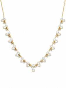 Pear Cluster Diamond Necklace