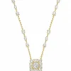 Halo Pendant Diamond Necklace