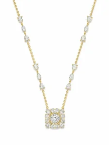 Halo Pendant Diamond Necklace