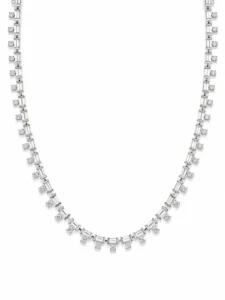 Baguette Diamond Statement Necklace
