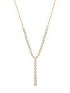Diamond Y Drop Necklace