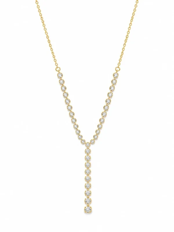 Diamond Y Drop Necklace