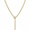 Diamond Lariat Snake Necklace
