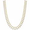 Diamond Teardrop Fringe Necklace