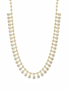 Diamond Teardrop Fringe Necklace