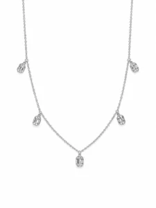 Diamond Station Charm Necklace