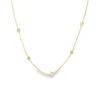 Bezel Diamond Station Necklace