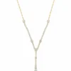 Diamond Y Drop Necklace