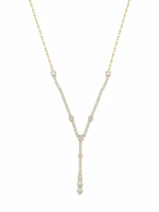 Diamond Y Drop Necklace