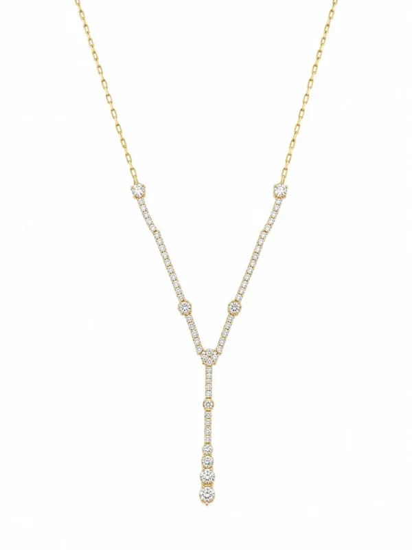 Diamond Y Drop Necklace