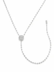 Diamond Lariat Statement Necklace