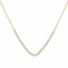 Graduated Diamond Bar Necklace