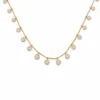 Diamond Circle Charm Necklace