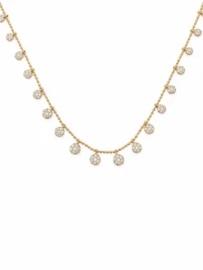 Diamond Circle Charm Necklace