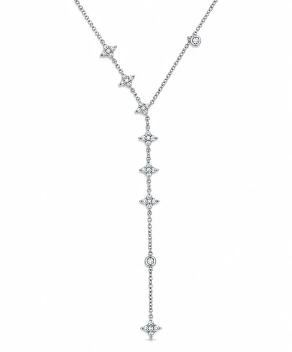Diamond Star Y Necklace