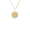 Sunburst Diamond Pendant Necklace