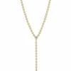 Bezel Diamond Y Necklace