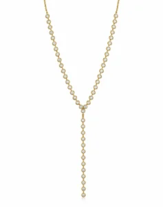 Bezel Diamond Y Necklace