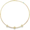 Diamond Cluster Statement Necklace