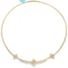 Floral Diamond Statement Necklace