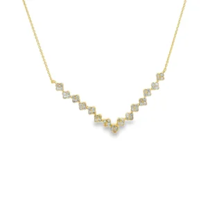 Chevron Diamond Motif Necklace