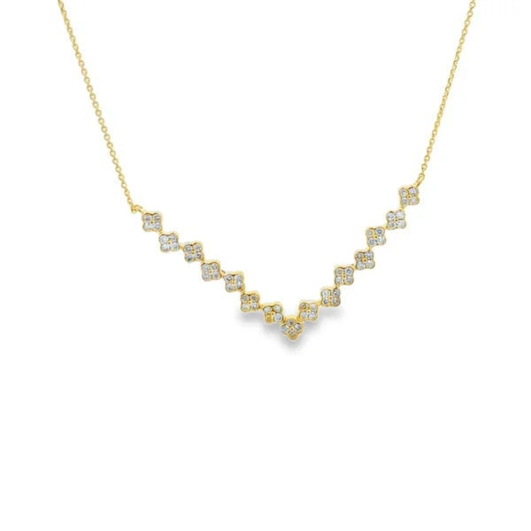 Chevron Diamond Motif Necklace