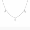 Diamond Floral Station Necklace