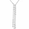 Diamond Tassel Statement Necklace